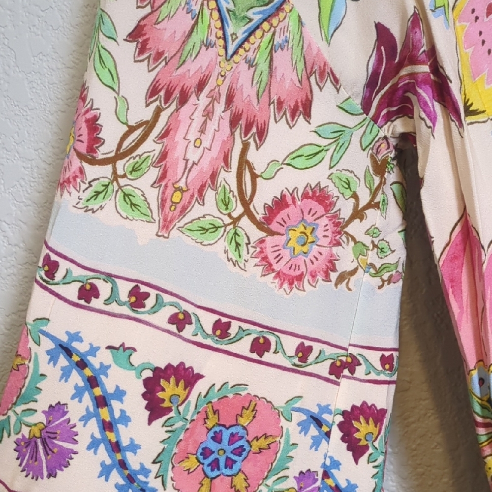 Zara Multicolor Floral Robe - Picture 11 of 16